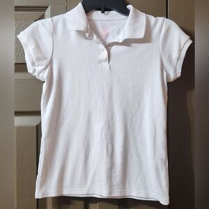 CHAPS, GIRLS, SIZE LARGE (12-14) SCHOOL UNIFORM, SHORT SLEEVE, INTERLOCK POLO